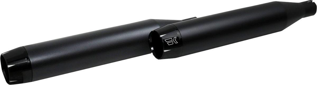 Khrome Werks Fat 3.5" Slip on Black Exhaust Mufflers fits 2018-24 Harley Softail