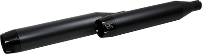Khrome Werks Fat 3.5" Slip on Black Exhaust Mufflers fits 2018-24 Harley Softail