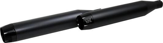 Khrome Werks Fat 3.5" Slip on Black Exhaust Mufflers fits 2018-24 Harley Softail