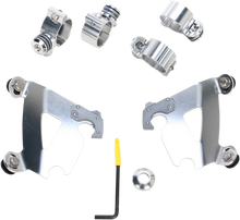 Memphis Shades Cafe Fairing & Polished Mount Kit 1986-2021 Harley Sportster