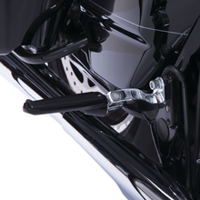 Ciro Black Rail Driver Passenger Universal Male-Mount Motorcycle Foot Pegs 61022