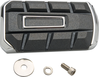 Ciro Chicane Chrome Rear Foot Brake Lever Pad for 1999-25 Harley Touring Softail