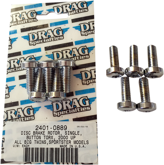 Drag Specialties Torx Front Rotor Bolts for 1986-2021 Harley Touring Softail