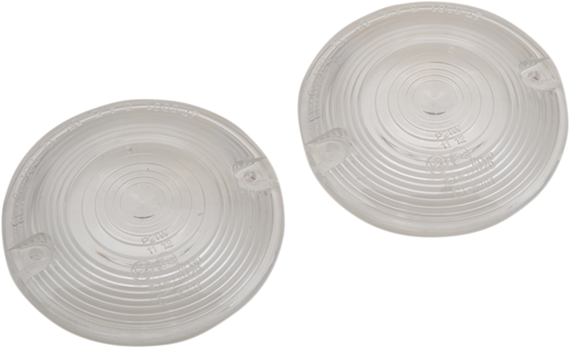 Drag Specialties Clear Replacement Turn Signal Lenses 1990-2022 Harley Touring