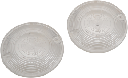 Drag Specialties Clear Replacement Turn Signal Lenses 1990-2022 Harley Touring