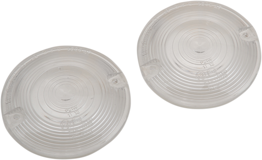 Drag Specialties Clear Replacement Turn Signal Lenses 1990-2022 Harley Touring