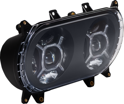 Custom Dynamics ProGLOW Double-X LED Headlight for 2015-2024 Harley Road Glide