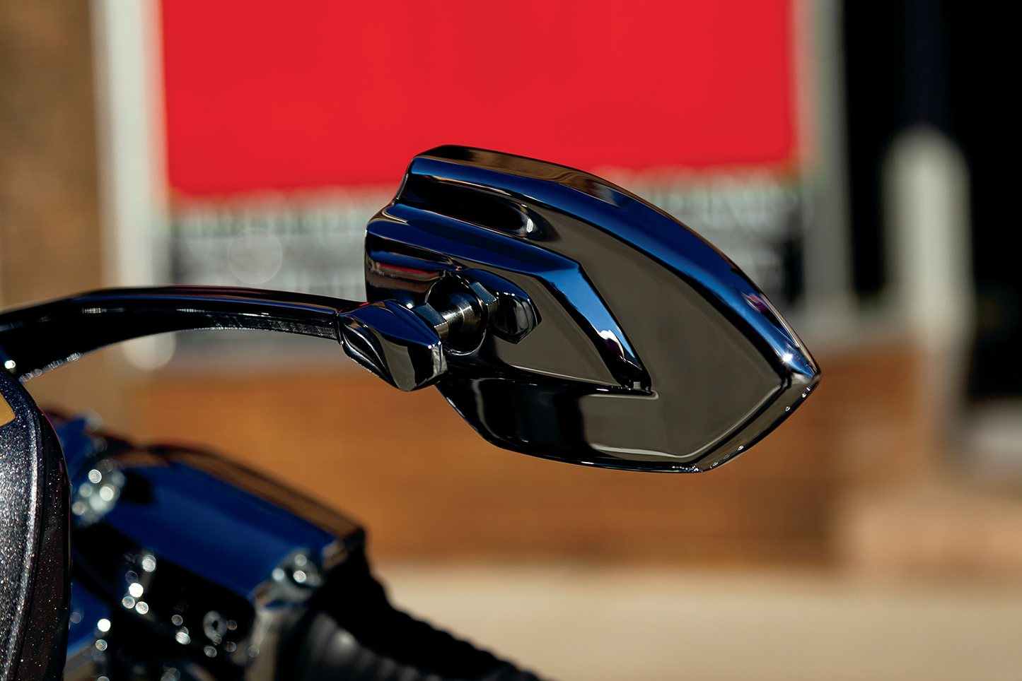 Kuryakyn Phantom Arrow Motorcycle Handlebar Side Rear View Convex Mirror Set