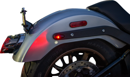 Kodlin 3-1 Black Mini Fender Strut Indicator Lights for  2018-24 Harley Softail