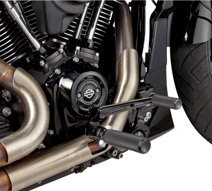 Arlen Ness Black Frame Mounted Mid Controls Kit 2009-2024 Harley Touring Models