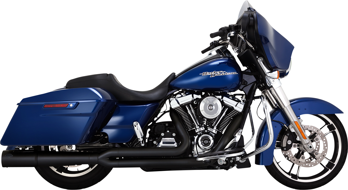 Vance & Hines Pro Pipe 2:1 Black PCX Exhaust System for 2017-2024 Harley Touring