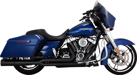 Vance & Hines Pro Pipe 2:1 Black PCX Exhaust System for 2017-2024 Harley Touring