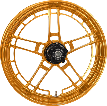 Arlen Ness Flatline Gold 21" x 3.5" Front Motorcycle Wheel for Harley Davidson