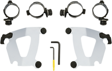 Memphis Shades Polished Road Warrior Fairing Mount Kit 18-19 Harley Softail FXFB