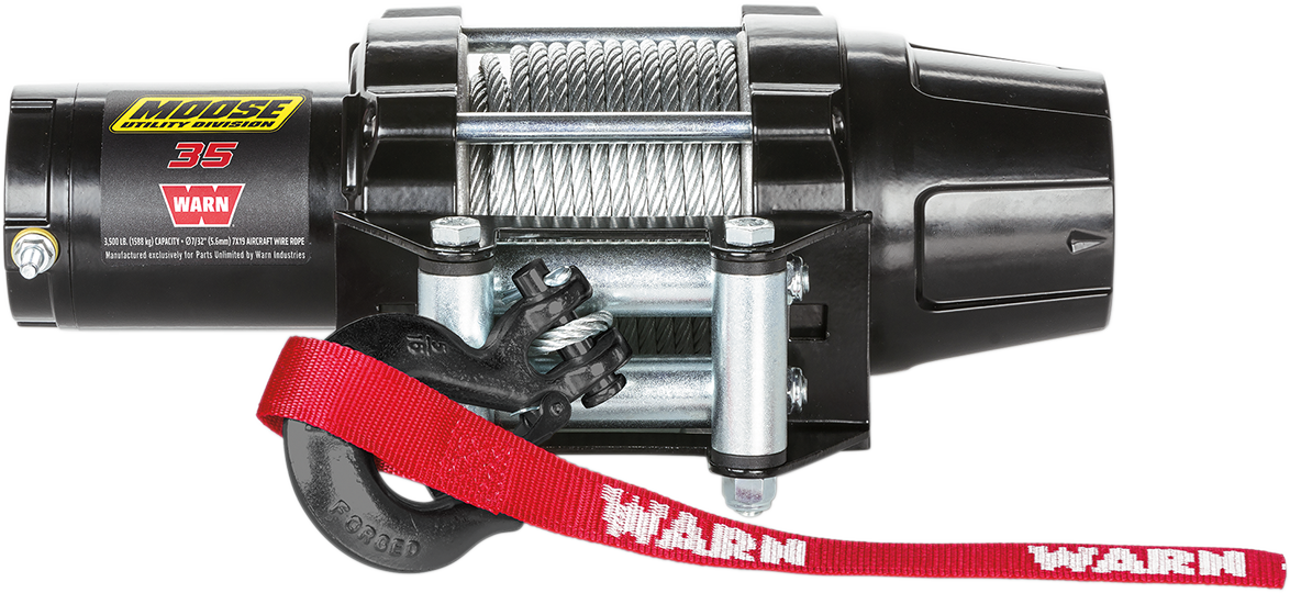 Moose Utility Snow 3500LB Offroad ATV UTV Side by Side Wire Rope Winch