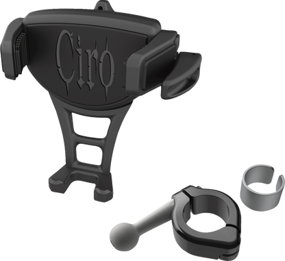 Ciro Constrictor Black Universal 7/8 & 1" Handlebar Adjustable Phone Mount Kit
