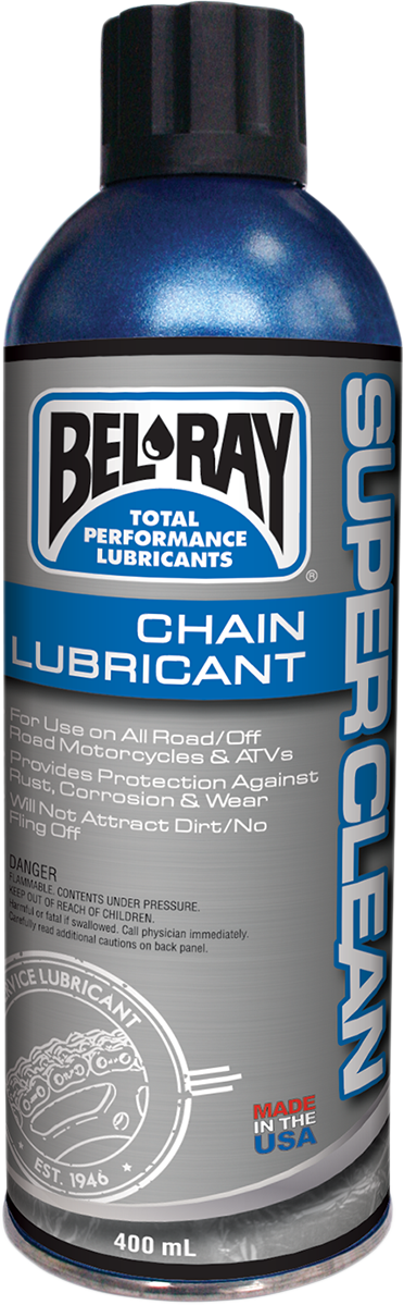 Bel Ray Super Clean 13.5 oz Conventional Aerosol Spray Can Chain Lubricant