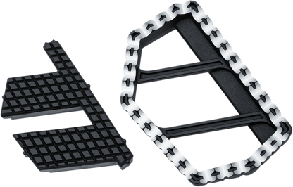 Kuryakyn 3285 Riot Black Universal Motorcycle Mini Floorboard Kit for Harley
