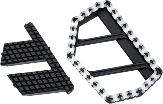 Kuryakyn 3285 Riot Black Universal Motorcycle Mini Floorboard Kit for Harley