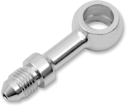Drag Specialties Chrome 10mm Straight Brake Line Banjo Fitting -3 AN Male