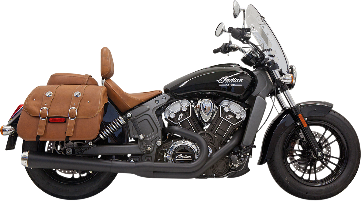Bassani Road Rage 2-1 Black Long Exhaust 2015-2021 Indian Scout Sixty Bobber