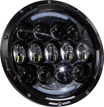 Harddrive 7" White Angel 105W Universal LED Motorcycle Headlight Harley Davidson