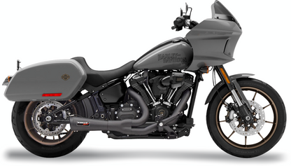 Bassani Ripper Black Short 2-1 Exhaust System fits 2018-2023 Harley Softail M8