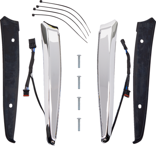 Ciro LED Horizon Turn Signal LED Windshield Trim 2015-2024 Harley Touring FLTRXS