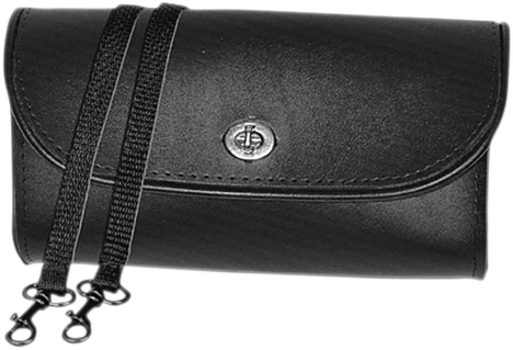 Willie & Max Black Tag Along 1 Pocket Synthetic Leather Windshield Fairing Bag