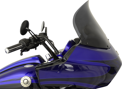 Klock Werks Flare 14" Dark Smoke Windshield for 1998-2013 Harley Road Glide FLTR