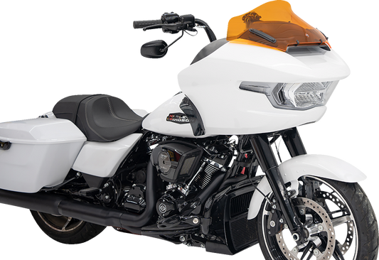 Klock Werks Kolor Flare 10" Orange Windshield for 2023-25 Harley Road Glide FLTR