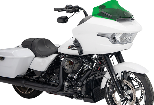 Klock Werks Kolor Flare 10" Green Windshield for 2023-25 Harley Road Glide FLTR