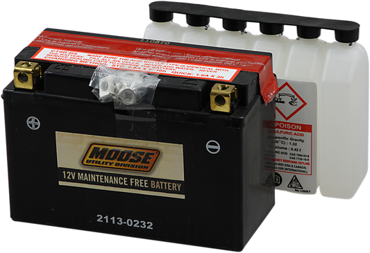 Moose YT9B-BS Maintenance Free Battery for 06-17 Yamaha Raptor 700 SE 4x2