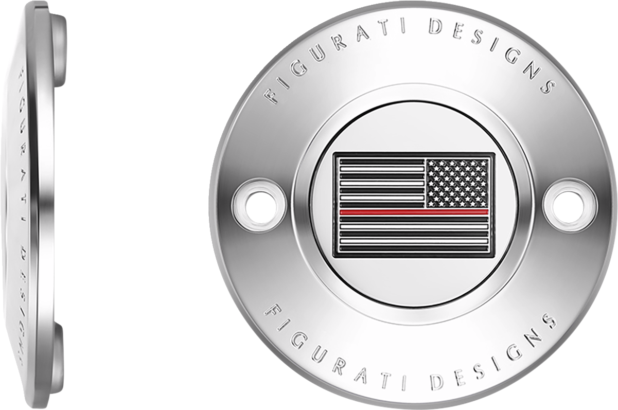 Figurati Designs Red Line Flag Timing Points Cover for 2017-2023 Harley M8