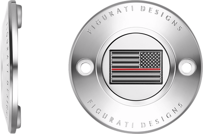 Figurati Designs Red Line Flag Timing Points Cover for 2017-2023 Harley M8