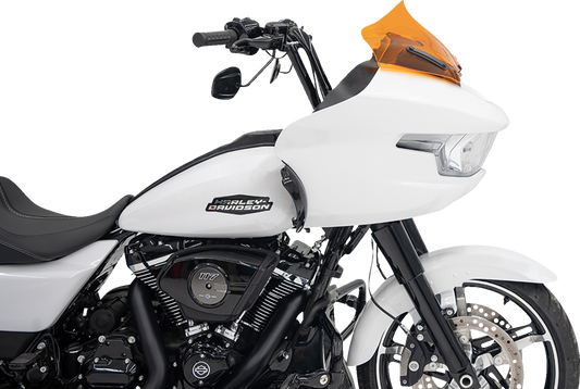 Klock Werks Kolor Flare 10" Orange Windshield for 2023-25 Harley Road Glide FLTR