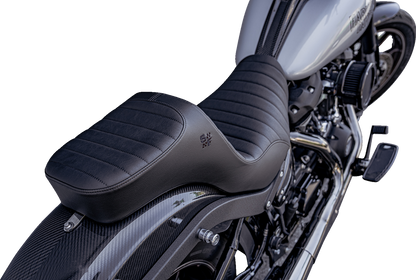 Slyfox Chariot Classic Stitch Seat fits 2018-2026 Harley Softail Low Rider FXLR