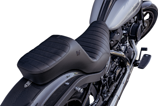 Slyfox Chariot Classic Stitch Seat fits 2018-2026 Harley Softail Low Rider FXLR