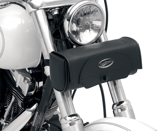 Saddlemen Cruis'n Black Synthetic Leather Front Fork Tool Bag Pouch For Harley