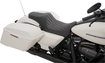 Drag Specialties Predator III Diamond Seat fits 2008-2024 Harley Touring Models