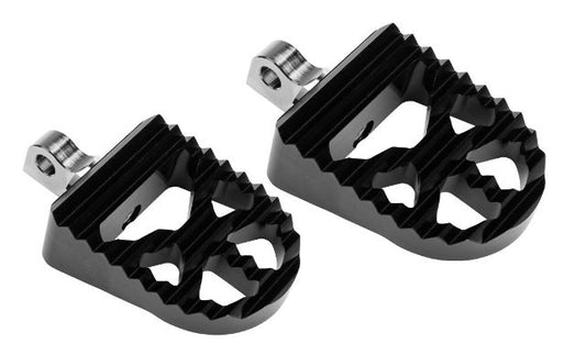 Harddrive Gripmax Black Universal Motorcycle Driver Aluminum Footpegs Harley