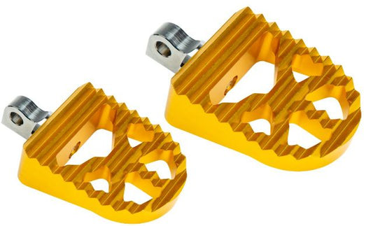 Harddrive Gripmax Gold Universal Motorcycle Driver Aluminum Footpegs Harley