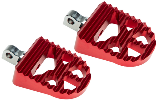 Harddrive Gripmax Red Universal Motorcycle Driver Aluminum Footpegs Harley