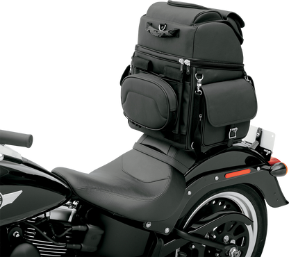 Saddlemen BR3400EX Motorcycle Back Seat Sissy Bar Bag Luggage for Harley Indian
