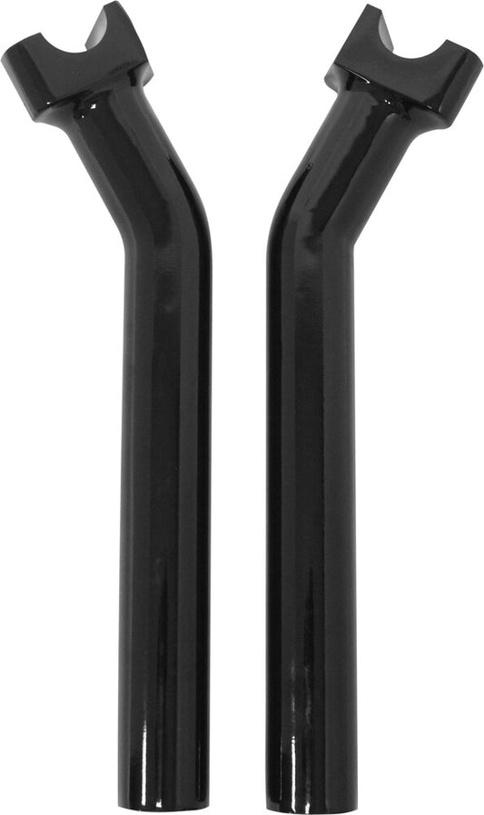 Harddrive 1" Black 9-1/2" Handlebar Pullback Motorcycle Risers fits Harley