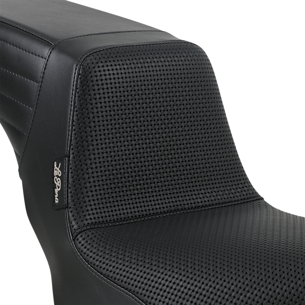 Le Pera Kickflip Basketweave 2-Up Seat for 2018-2025 Harley Softail FXLR FLSB