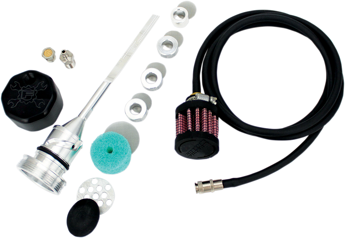 Feuling Black Vented Oil Dipstick Kit for 2018-2024 Harley Softail FXFB FLSL