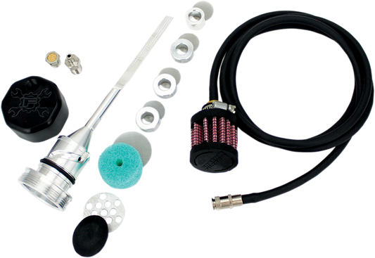 Feuling Black Vented Oil Dipstick Kit for 2018-2024 Harley Softail FXFB FLSL