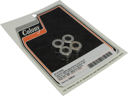 Colony Gas Tank Tool Box 4 Pack Spacer Kit 1957-1972 Harley Davidson Sportster