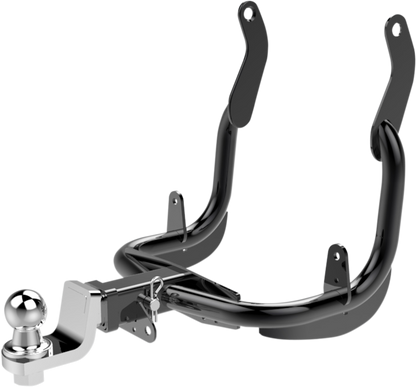 Khrome Werks Black 1-7/8" Receiver Trailer Hitch Kit for 2009-22 Harley Touring